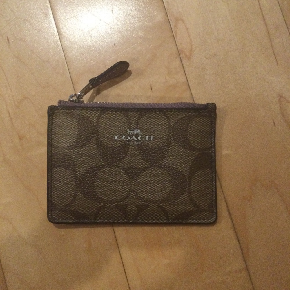Coach Id Card Case In Signature Canvas Gem